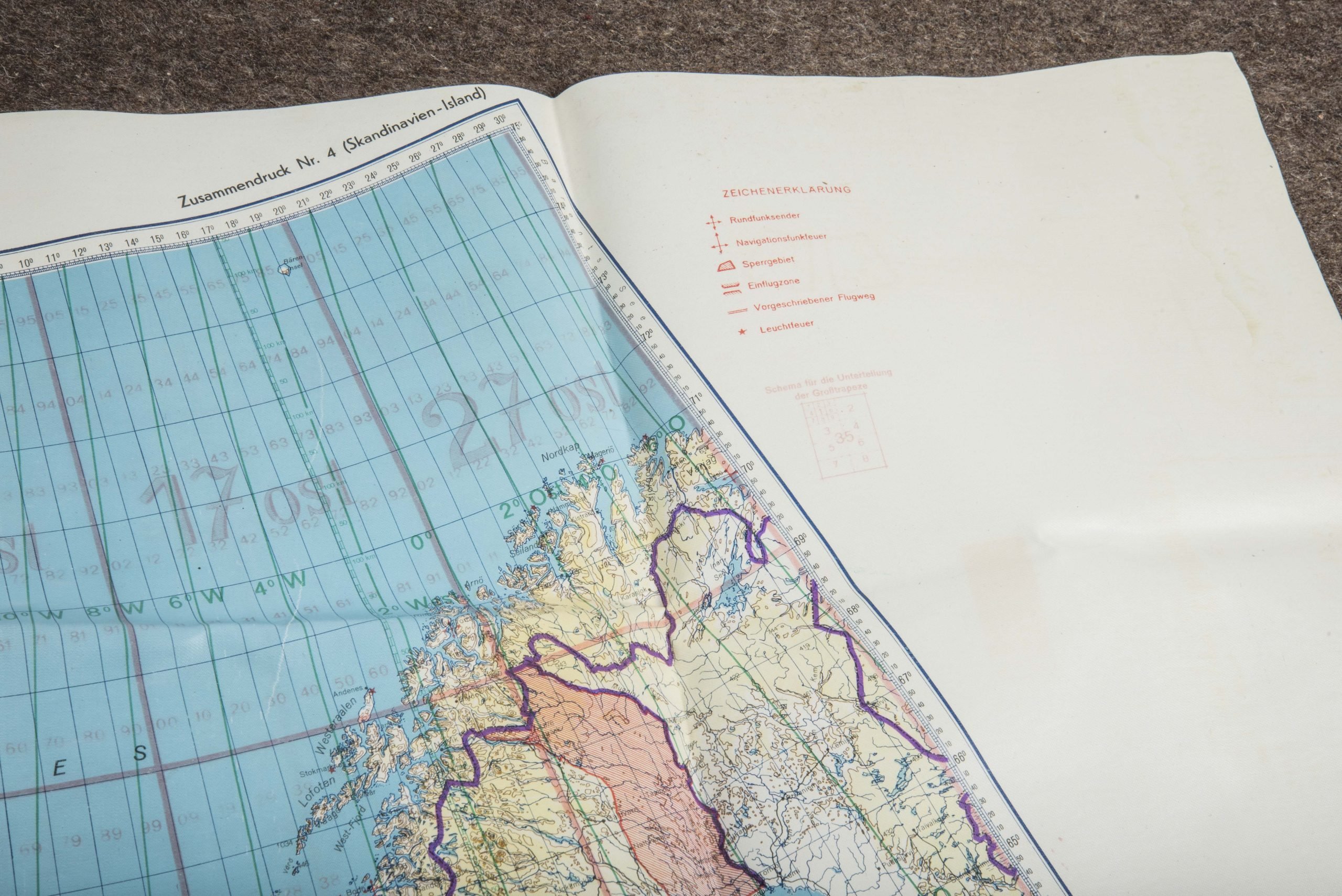 German 1:4 000 0000 flight map Westeuropa u. Atl Ozean — image 11