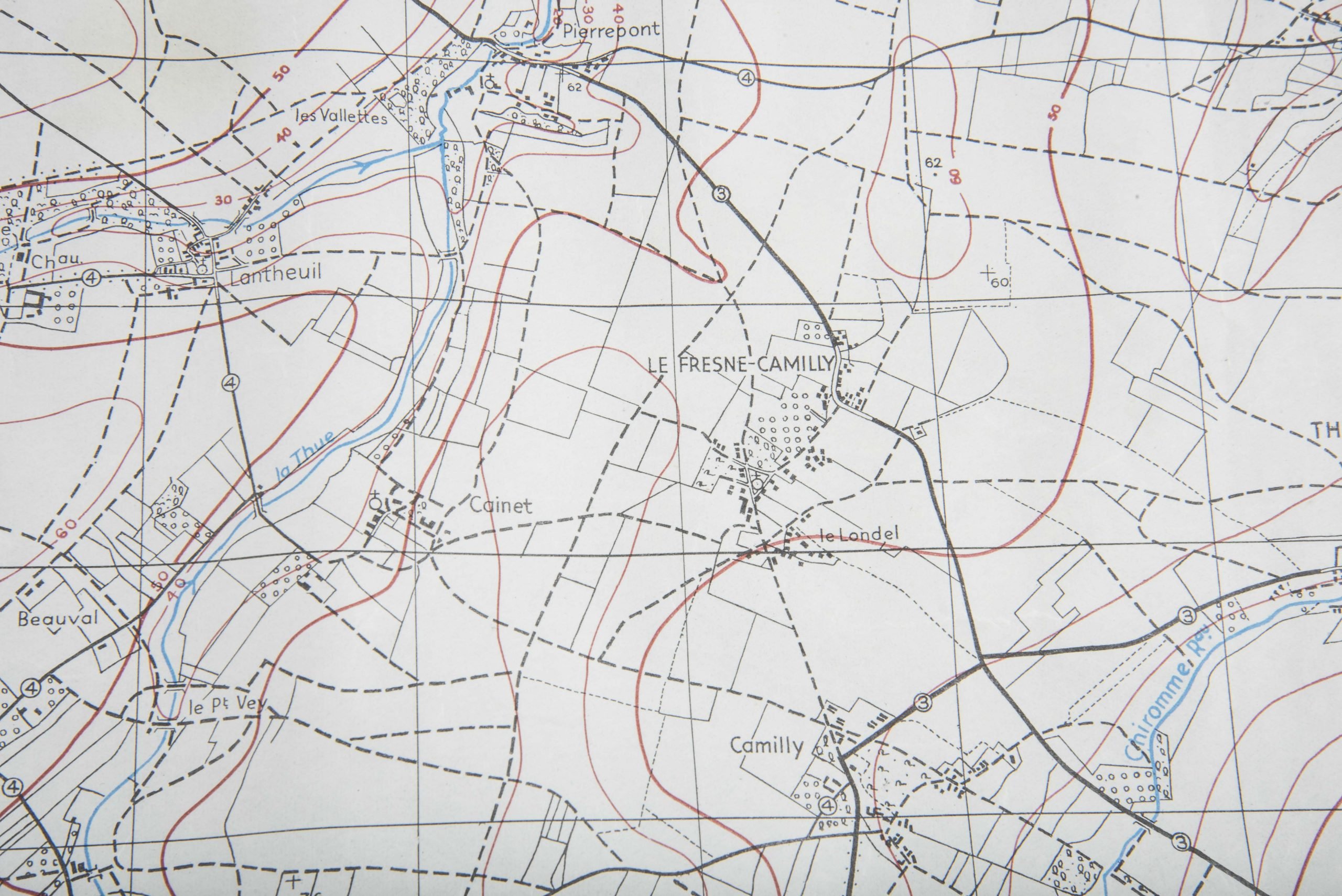 British 1:25 000 map Thaon, Bretteville, Buron, Rots, Abbaye d'Ardenne — image 11