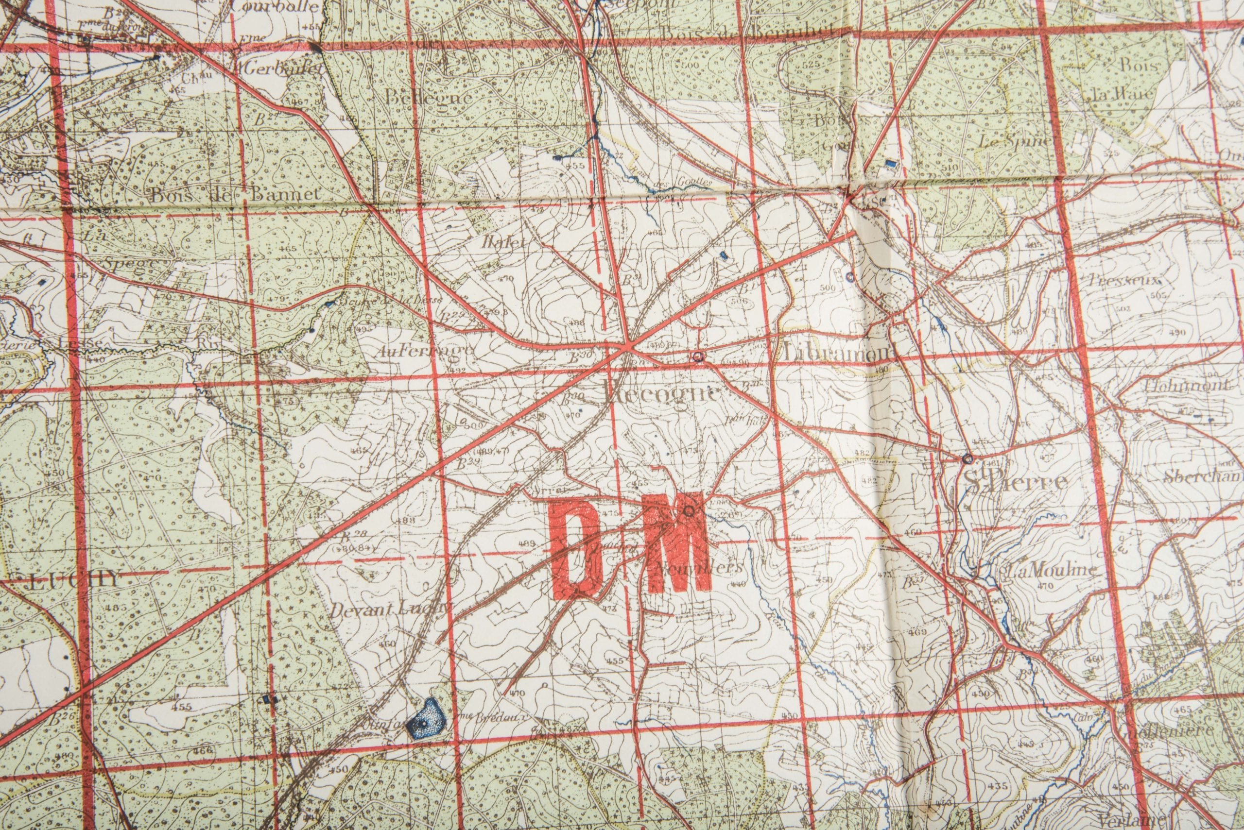 German 1:40 000 Ardennes map, Paliseul/Metz — image 5