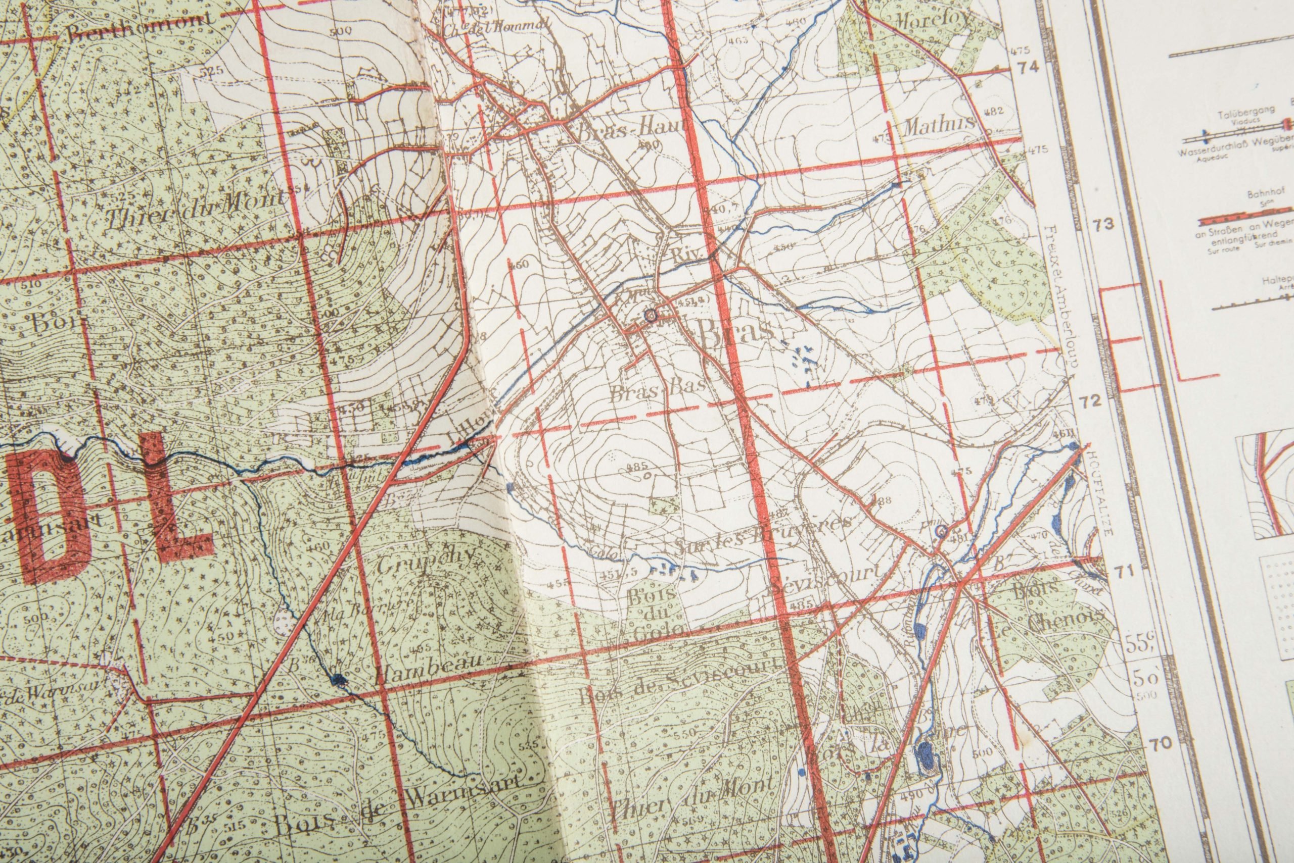 German 1:40 000 Ardennes map, Paliseul/Metz — image 7