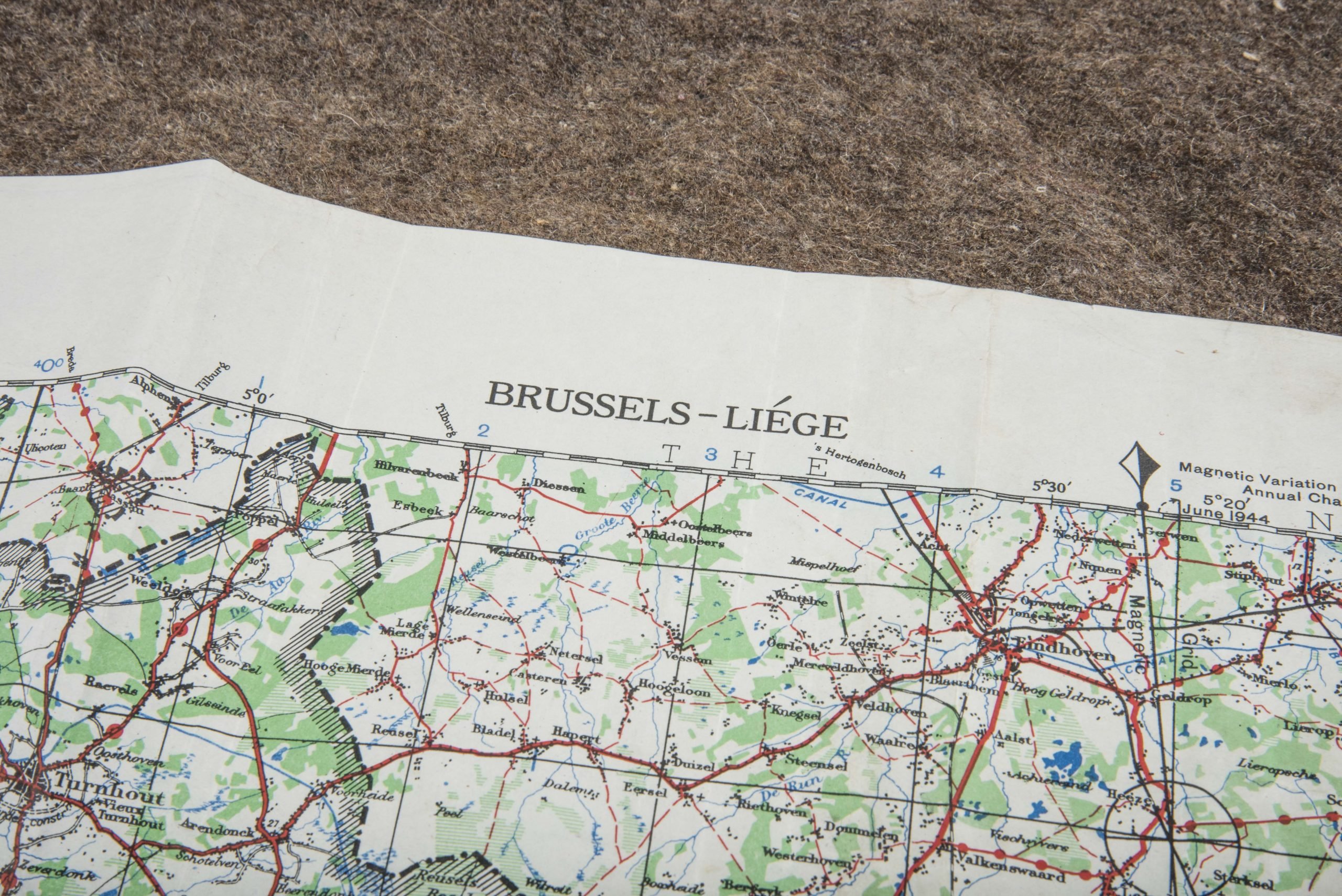 British 1:250 000 Ardennes map, Brussels-Liege — image 11