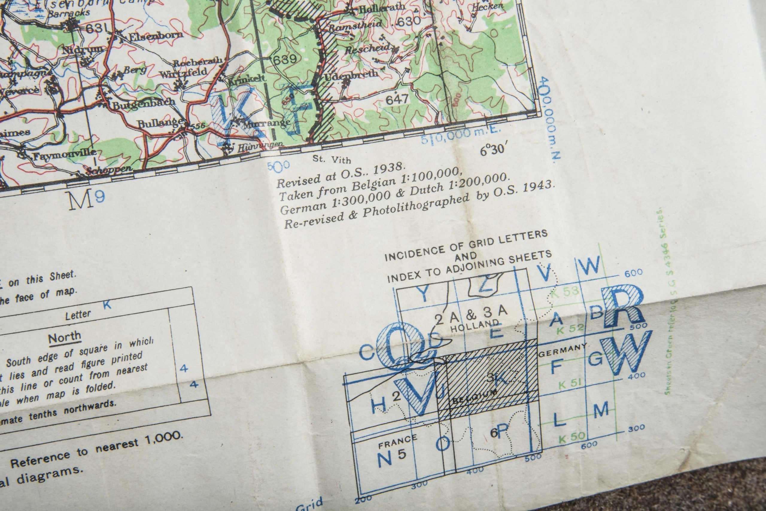 British 1:250 000 Ardennes map, Brussels-Liege — image 12