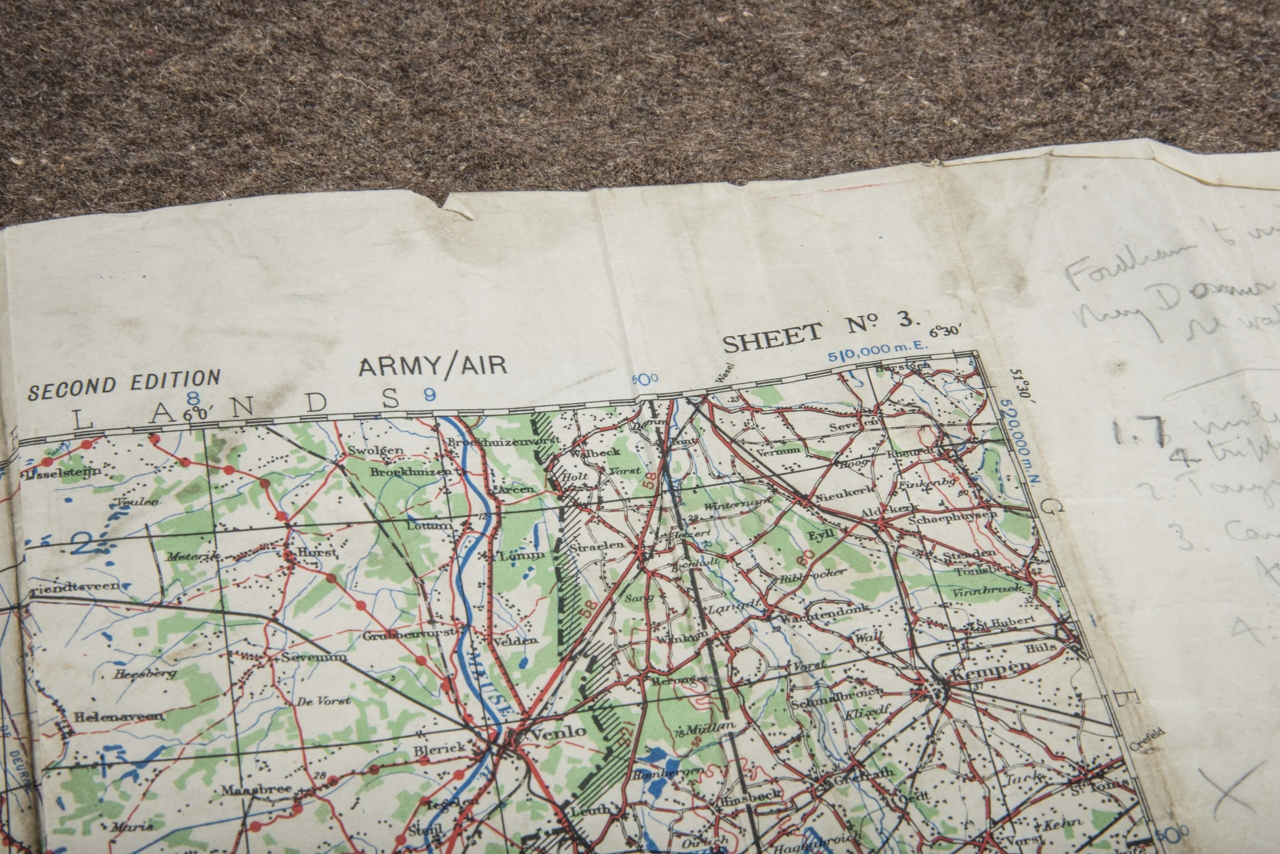 British 1:250 000 Ardennes map, Brussels-Liege — image 13