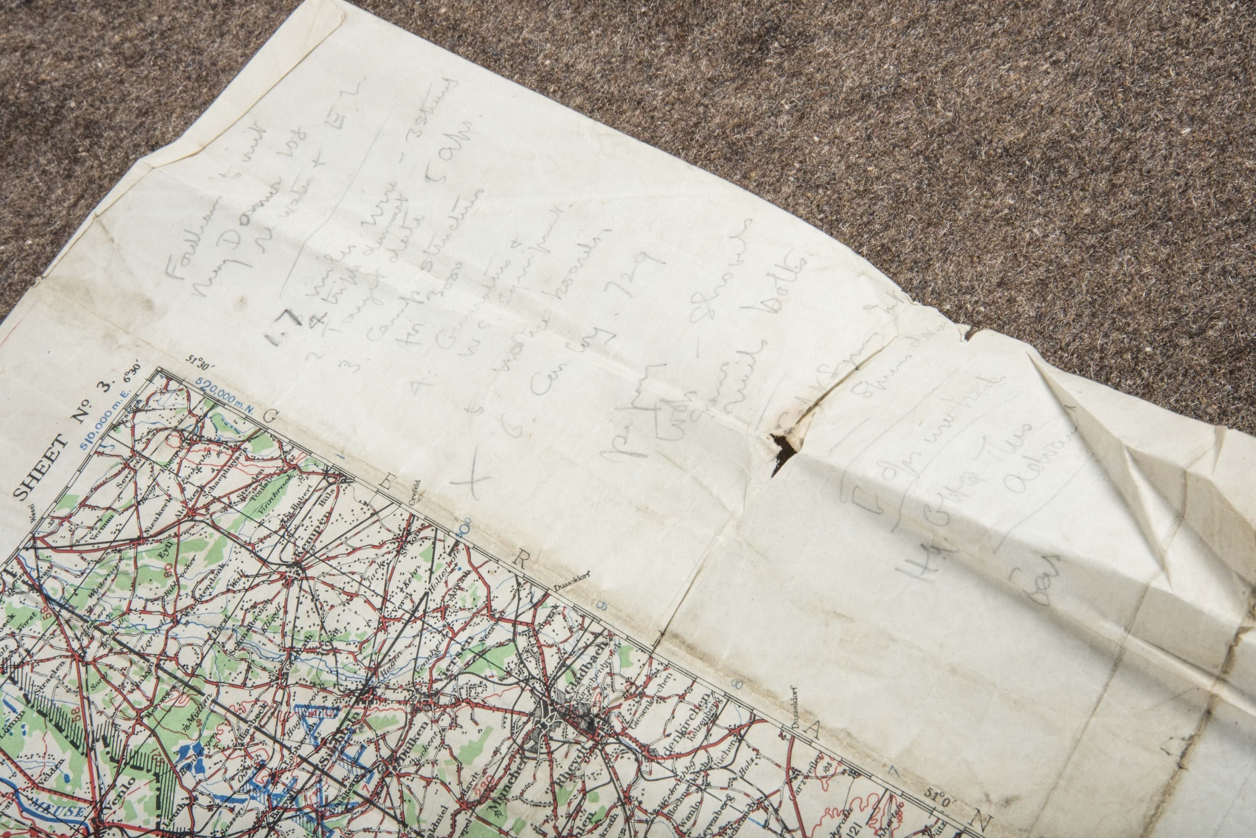 British 1:250 000 Ardennes map, Brussels-Liege — image 15