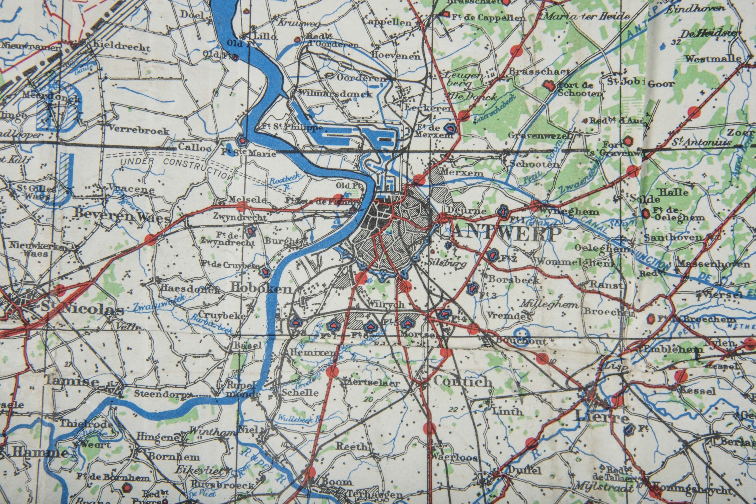 British 1:250 000 Ardennes map, Brussels-Liege — image 4