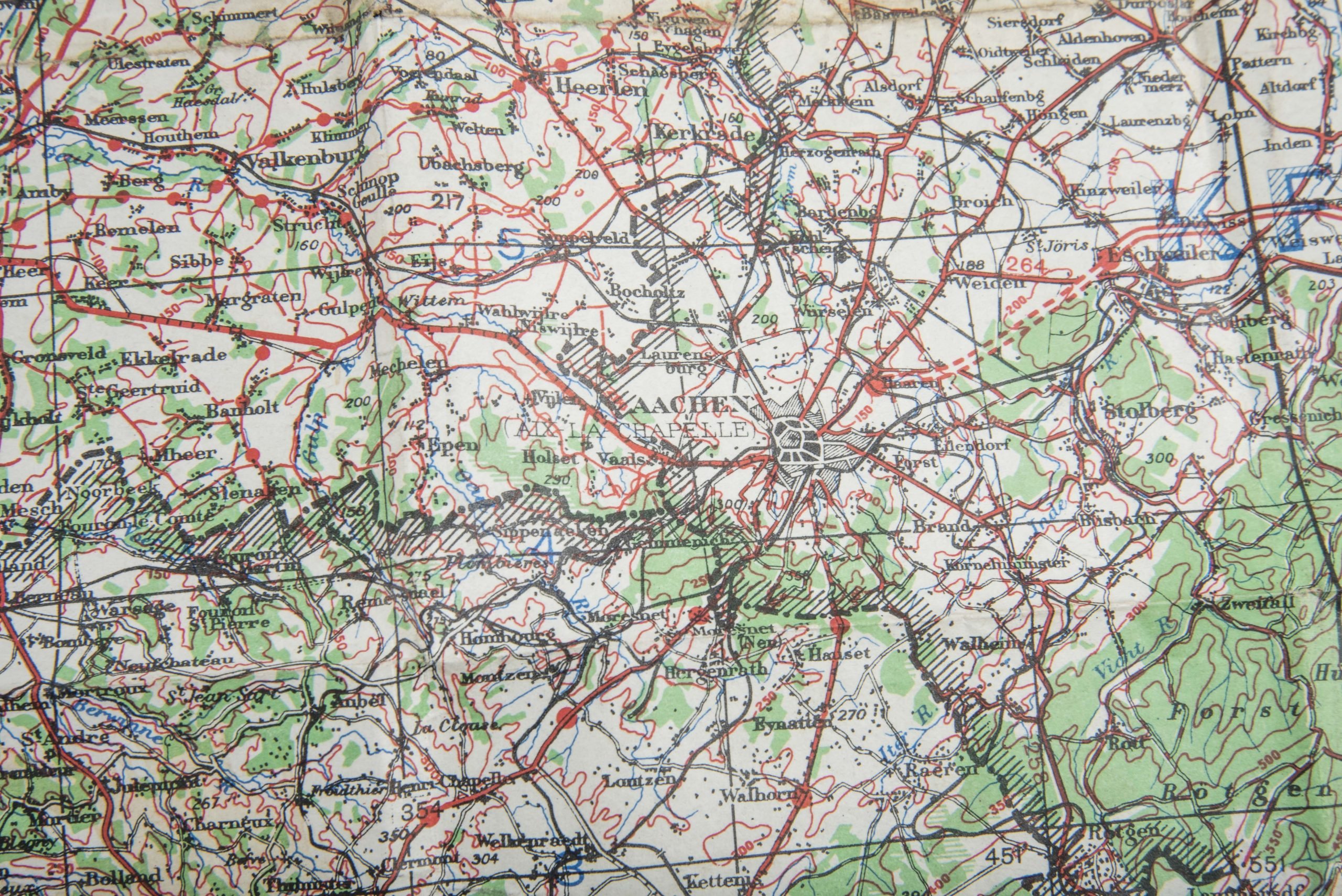 British 1:250 000 Ardennes map, Brussels-Liege — image 5