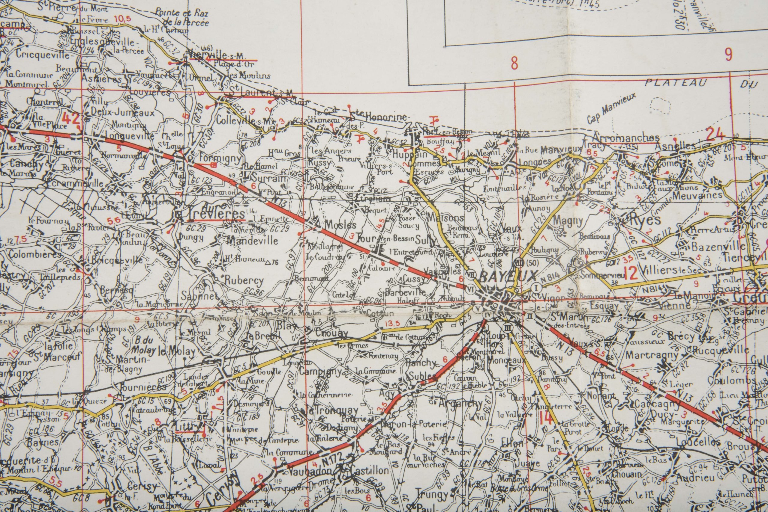 British 1:200 000 Normandy map Sheet 54 Cherbourg – Rouen — image 8