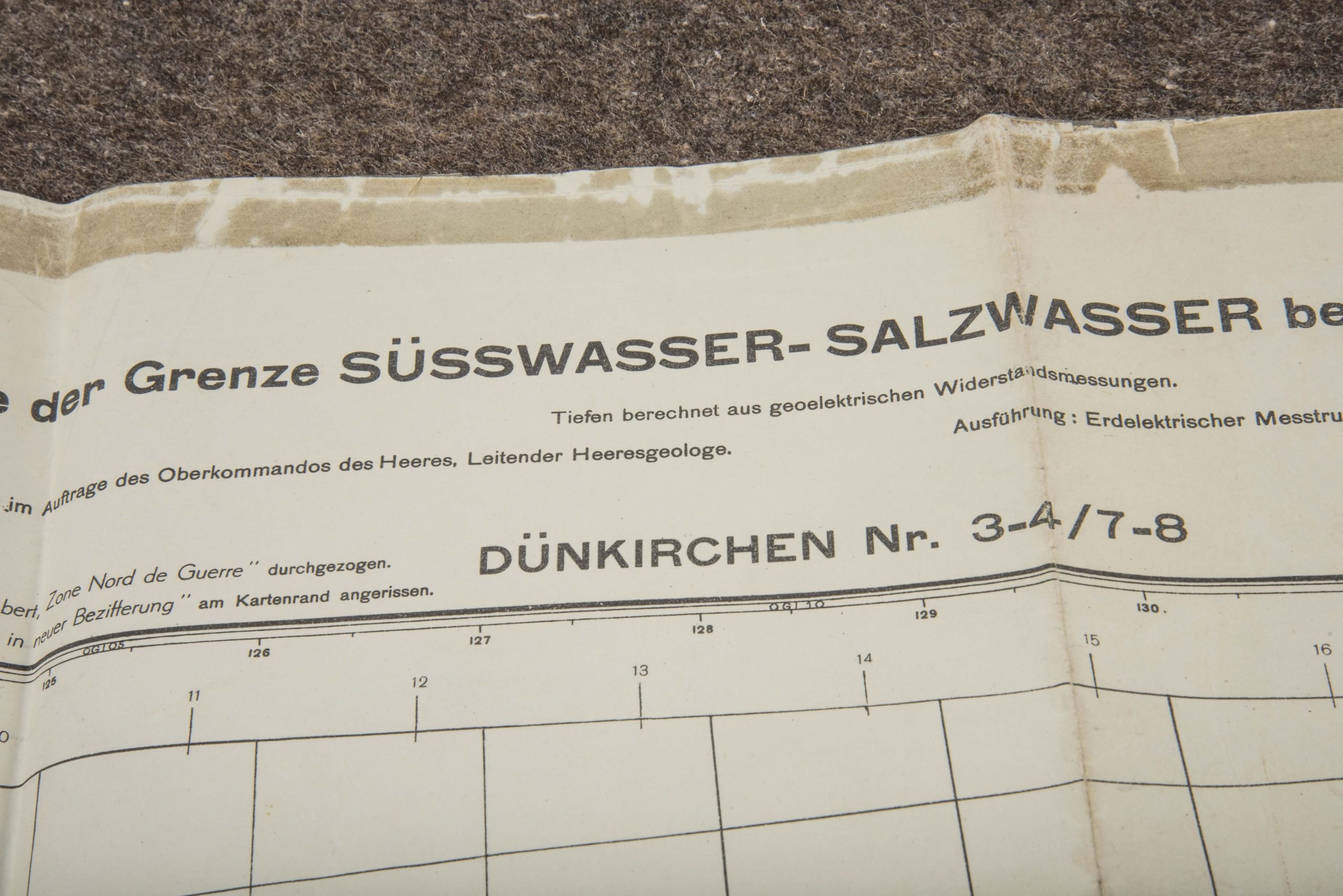 German 1:25 000 map Dunkirk, Geheim — image 4