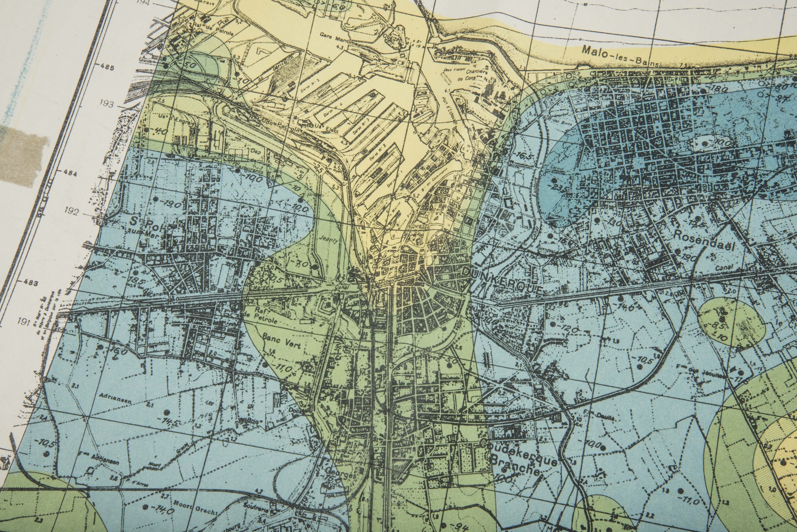 German 1:25 000 map Dunkirk, Geheim — image 6