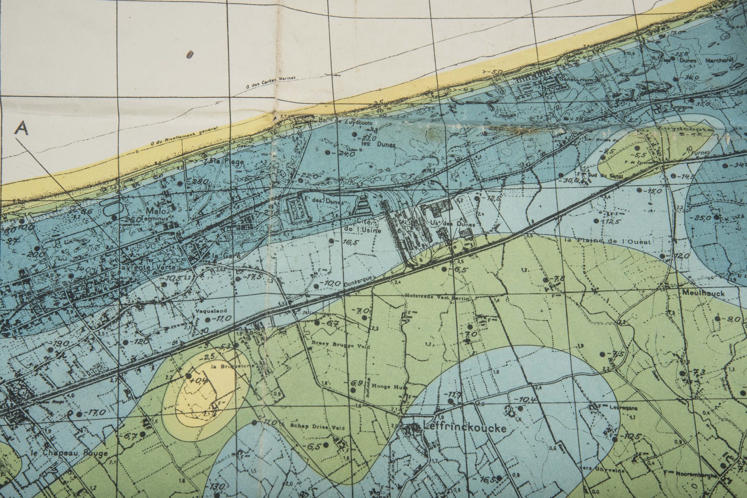 German 1:25 000 map Dunkirk, Geheim — image 7