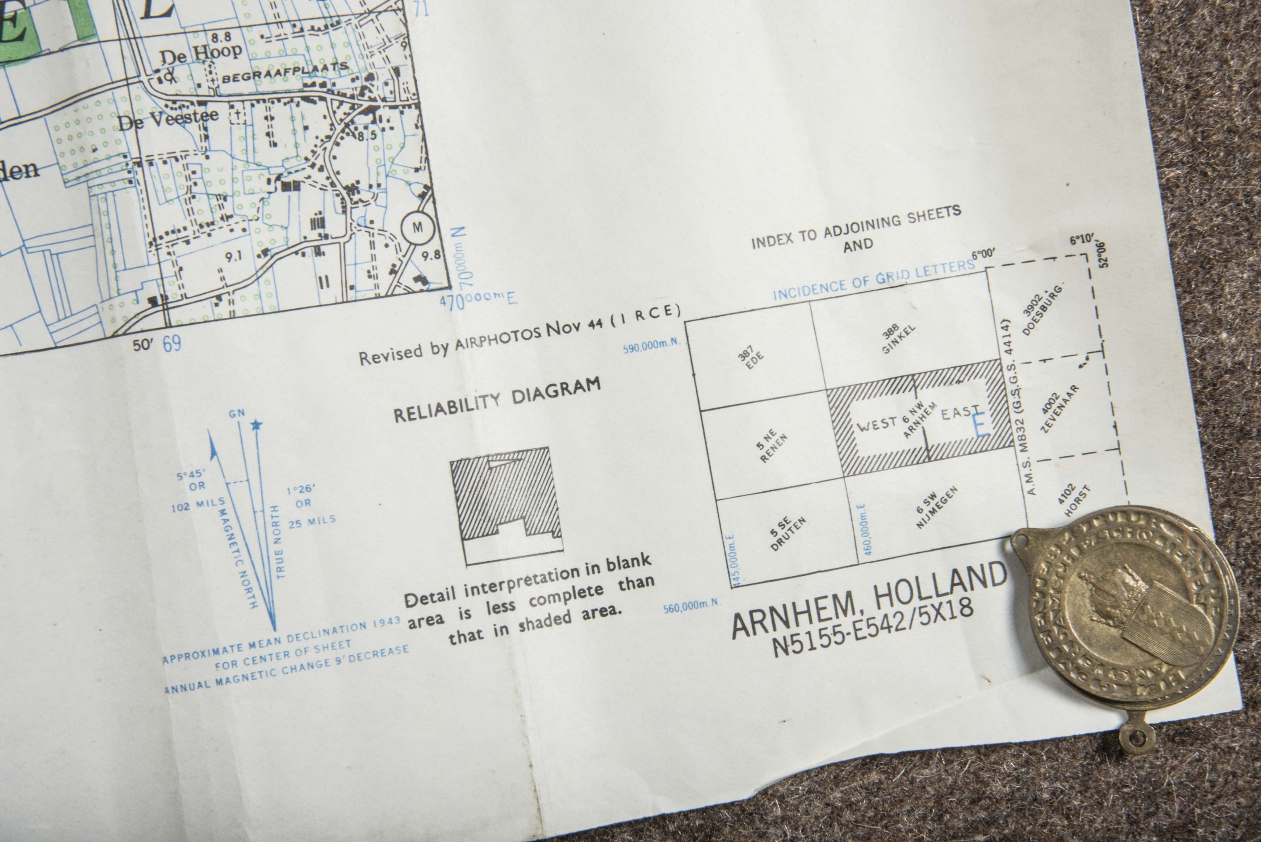 British 1:25 000 map Arnhem West, Emergency Print — image 7