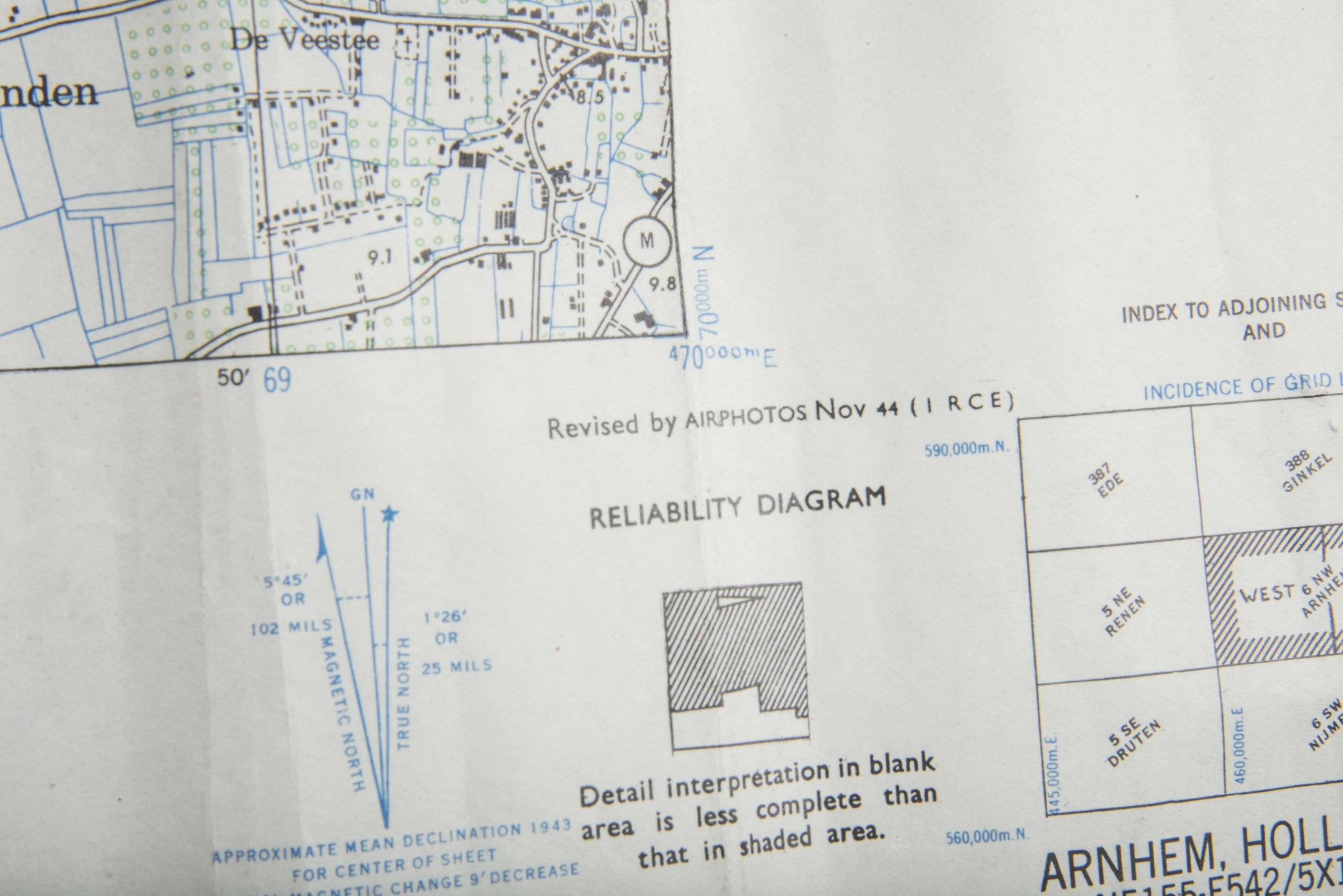 British 1:25 000 map Arnhem West, Emergency Print — image 8