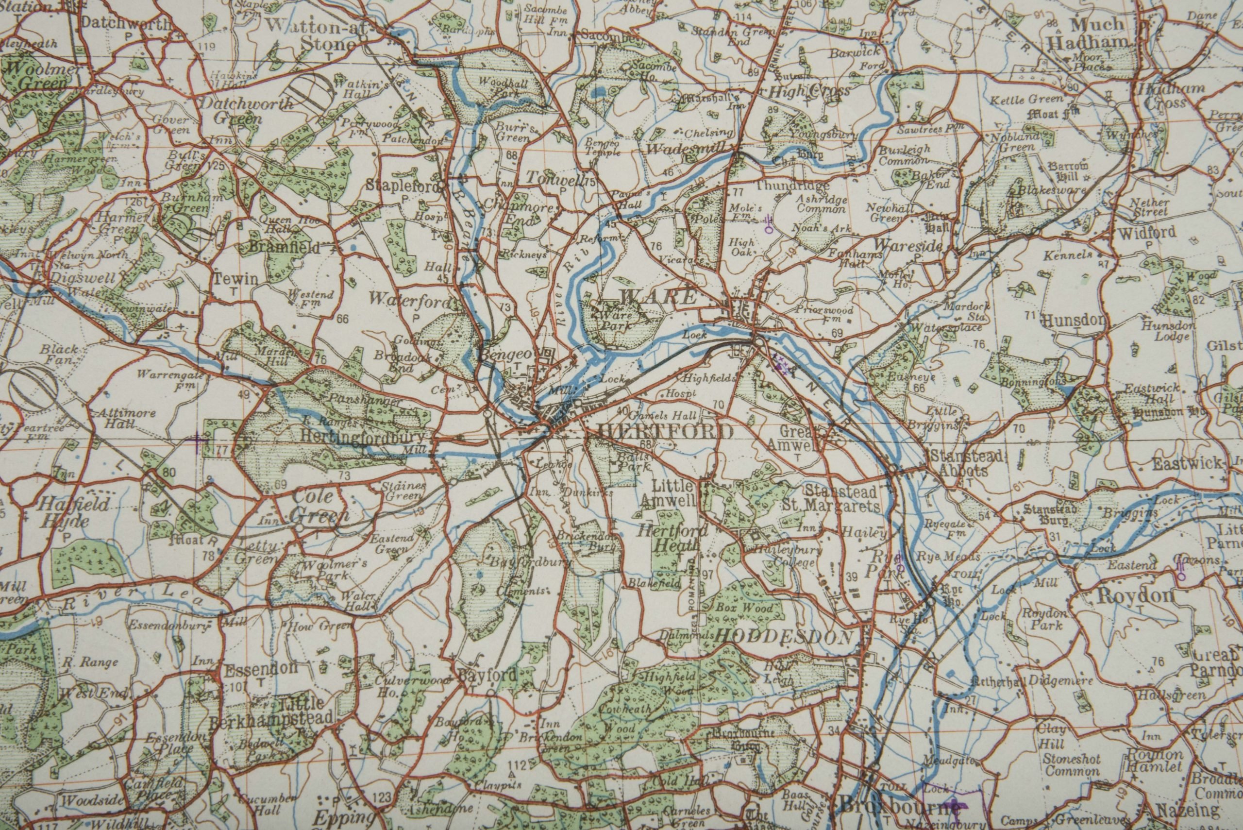 Rare Befestigungskarte 1:1 000 000 Grossbritannien London-Nord — image 11