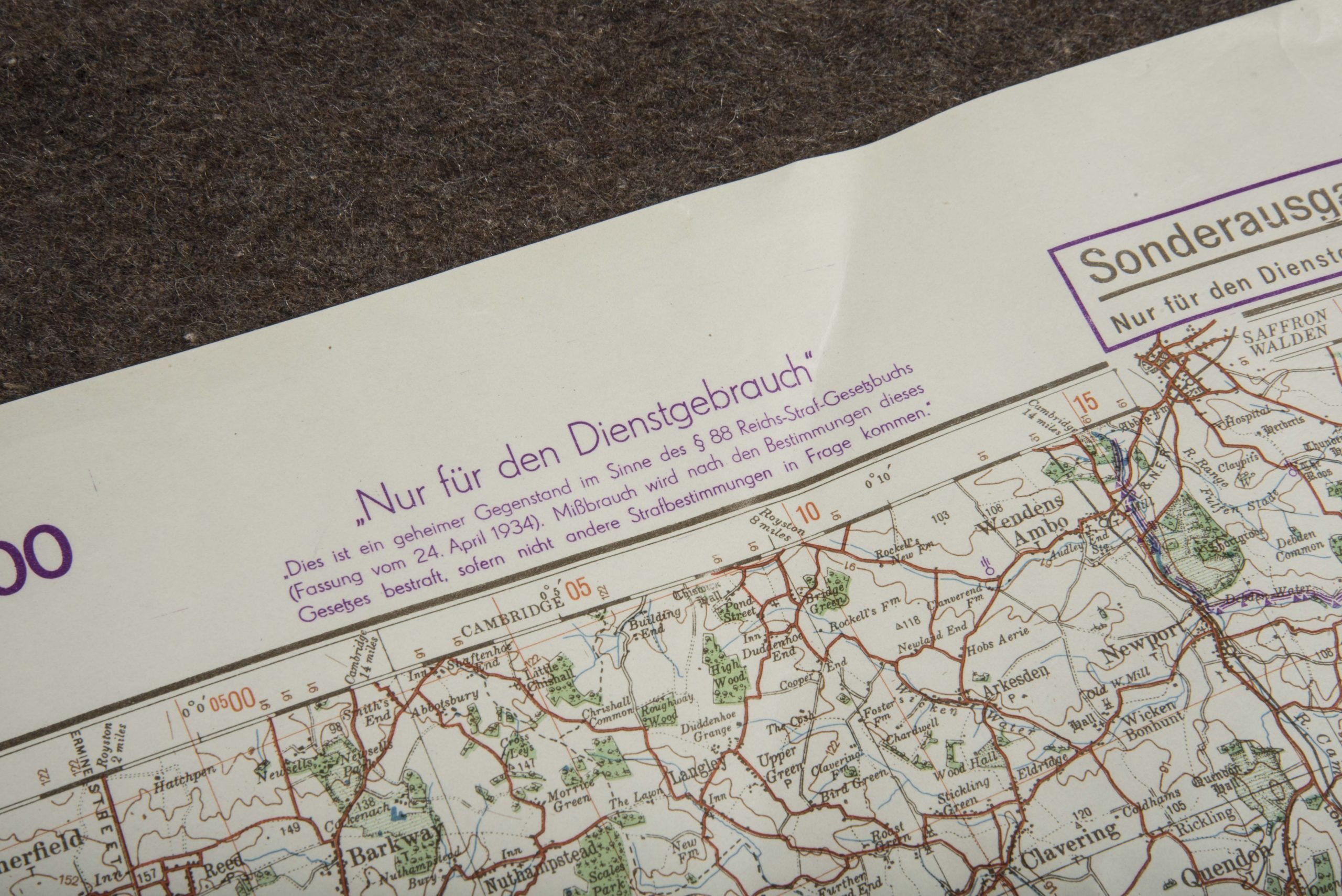 Rare Befestigungskarte 1:1 000 000 Grossbritannien London-Nord — image 4