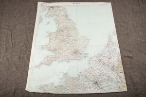 Luftwaffe laminated Fliegerkarte 1:1 000 000 Europa, France, Belgium, Netherlands and United Kingdom