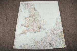 Luftwaffe laminated Fliegerkarte 1:1 000 000 Europa, France, Belgium, Netherlands and United Kingdom