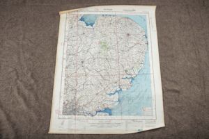 Luftwaffe laminated Fliegerkarte 1:250 000 – Ost Anglia, London, Cambridge, Ipswitch