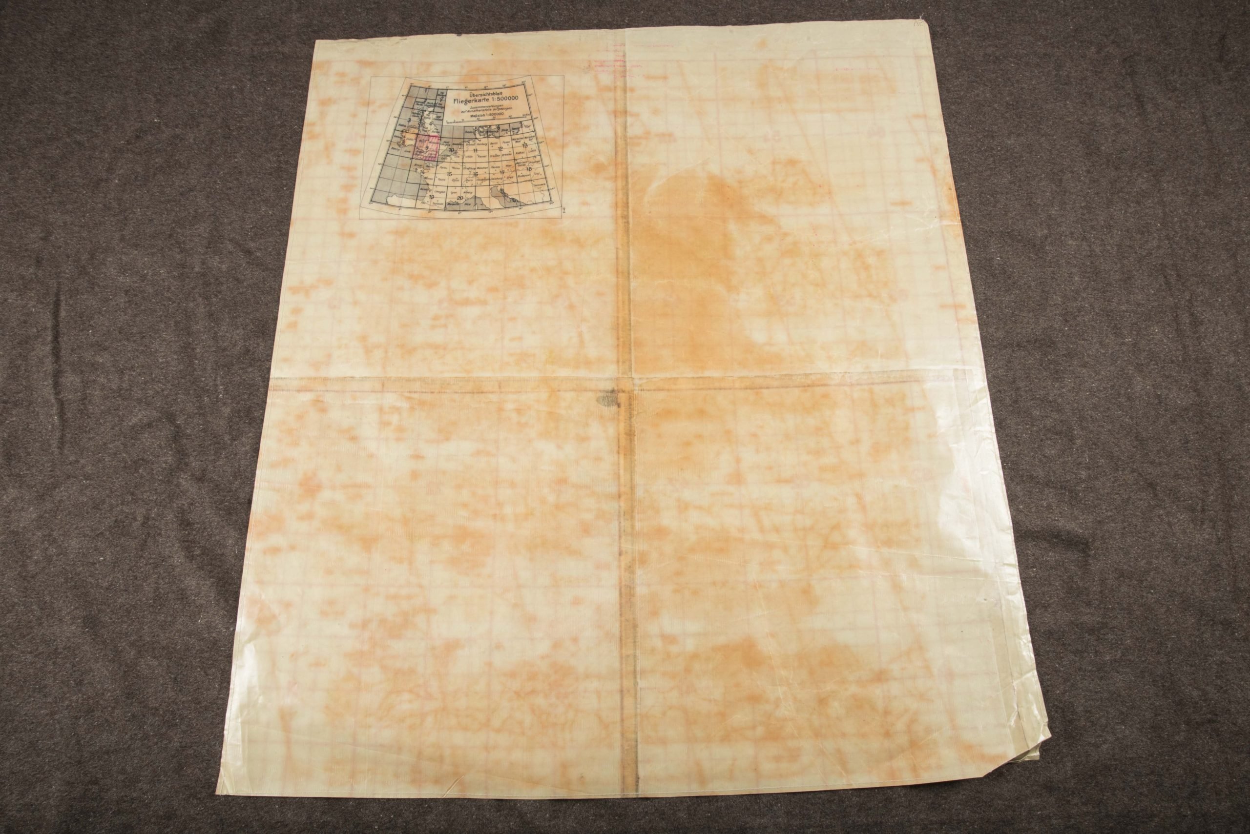 Luftwaffe laminated Fliegerkarte 1:250 000 – Midlands, Wales, London, Bristol, Birmingham, Christchurch — image 8