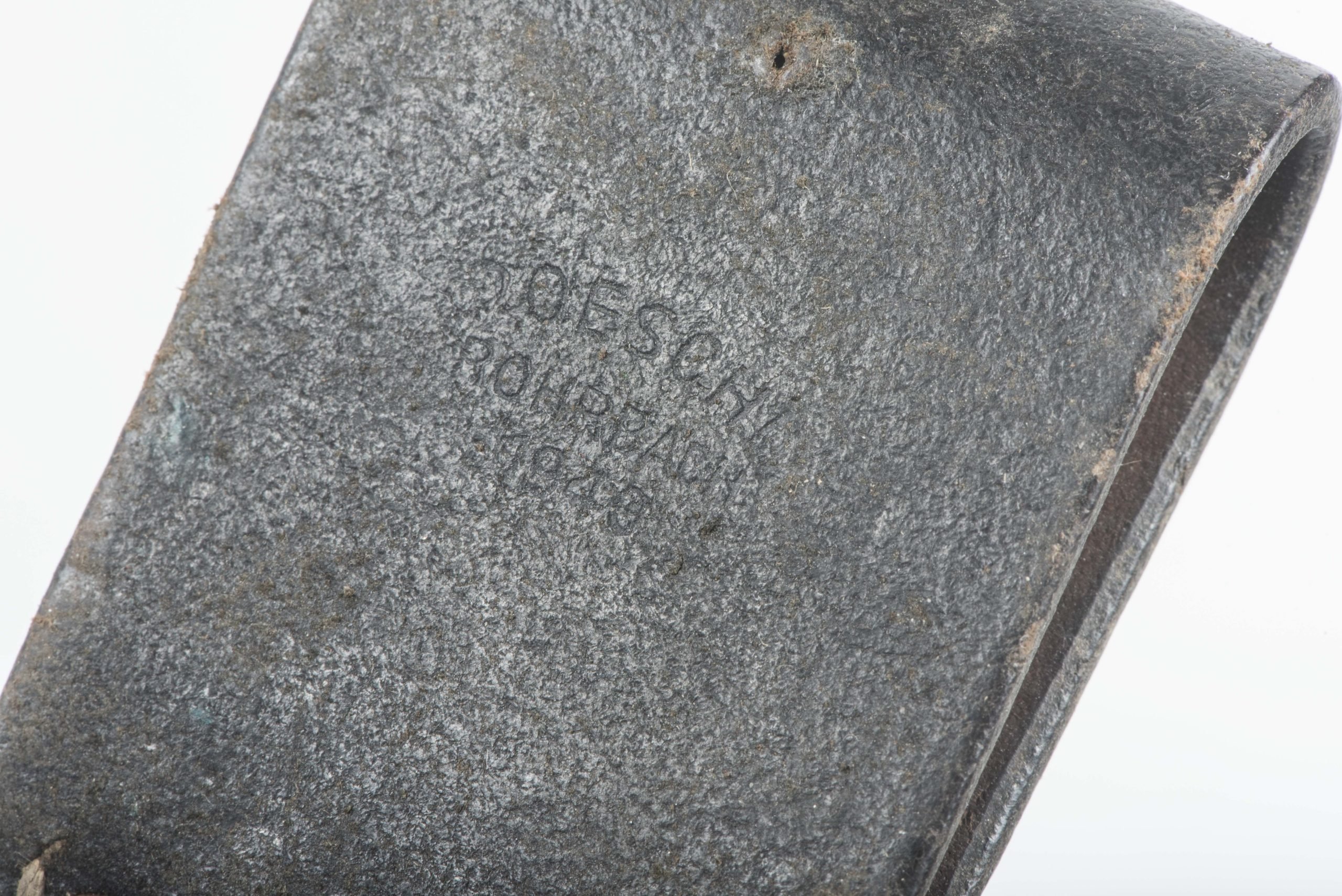K98 bayonet frog marked Poeschl Rohrbach 1940