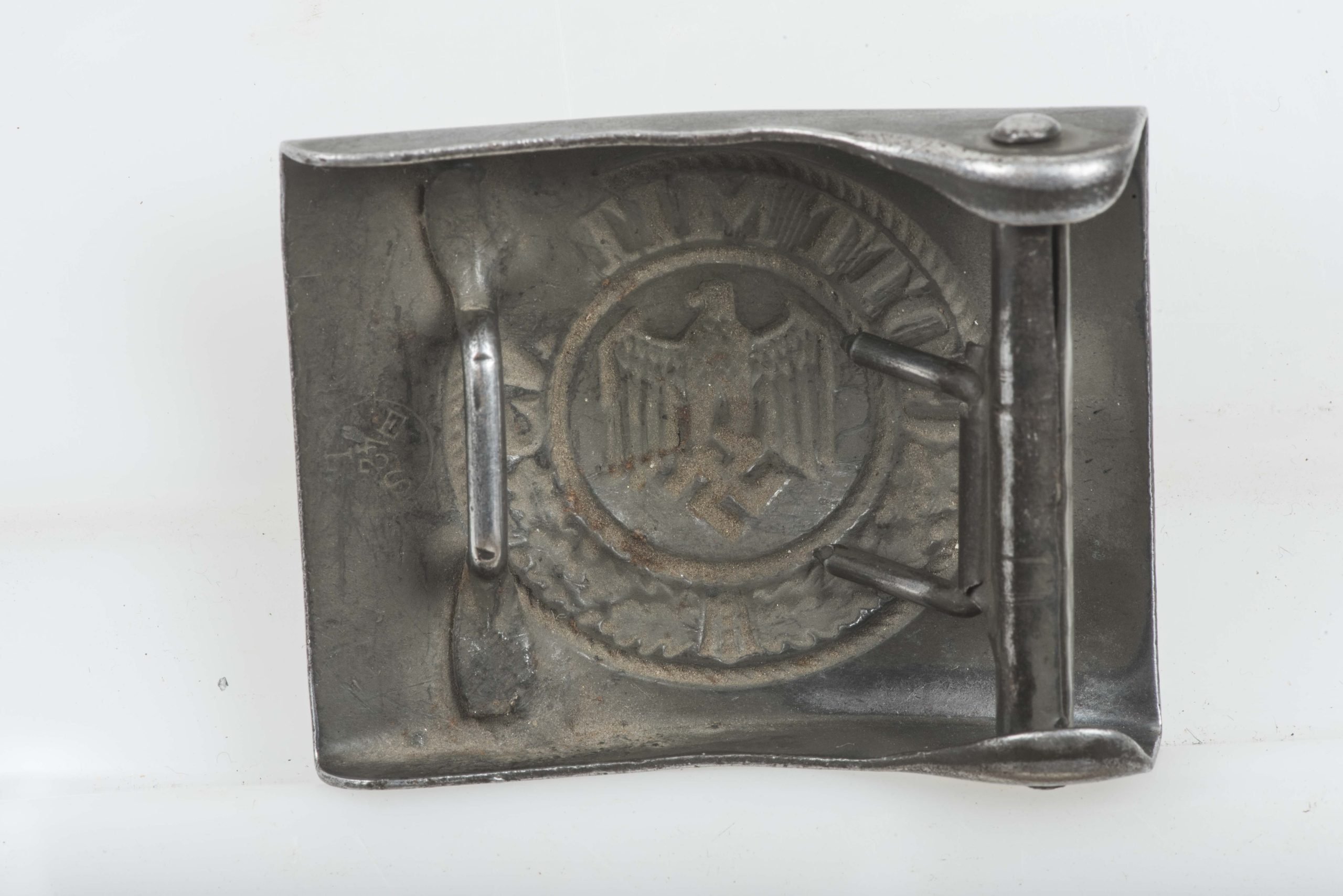 Steel Heer belt buckle marked ESL 42