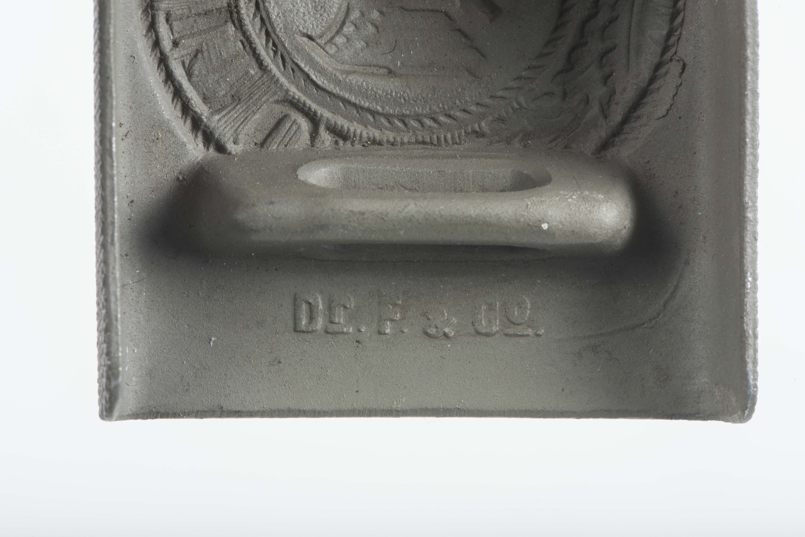 Rare unissued aluminium Heer belt buckle marked Dr. F. & Co.