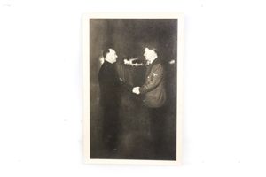 Postcard with Adolf Hitler and Anton Mussert, written to a Dutch SS volunteer