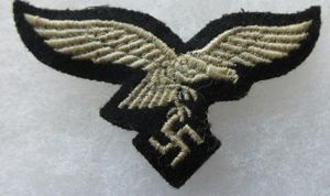 LUFTWAFFE CAP EAGLE, (Black Backing)