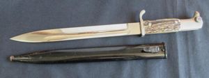 STAG HORN HANDLE DRESS BAYONET (Off Set Rivets)