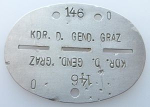 GERMAN POLICE DOG TAG
