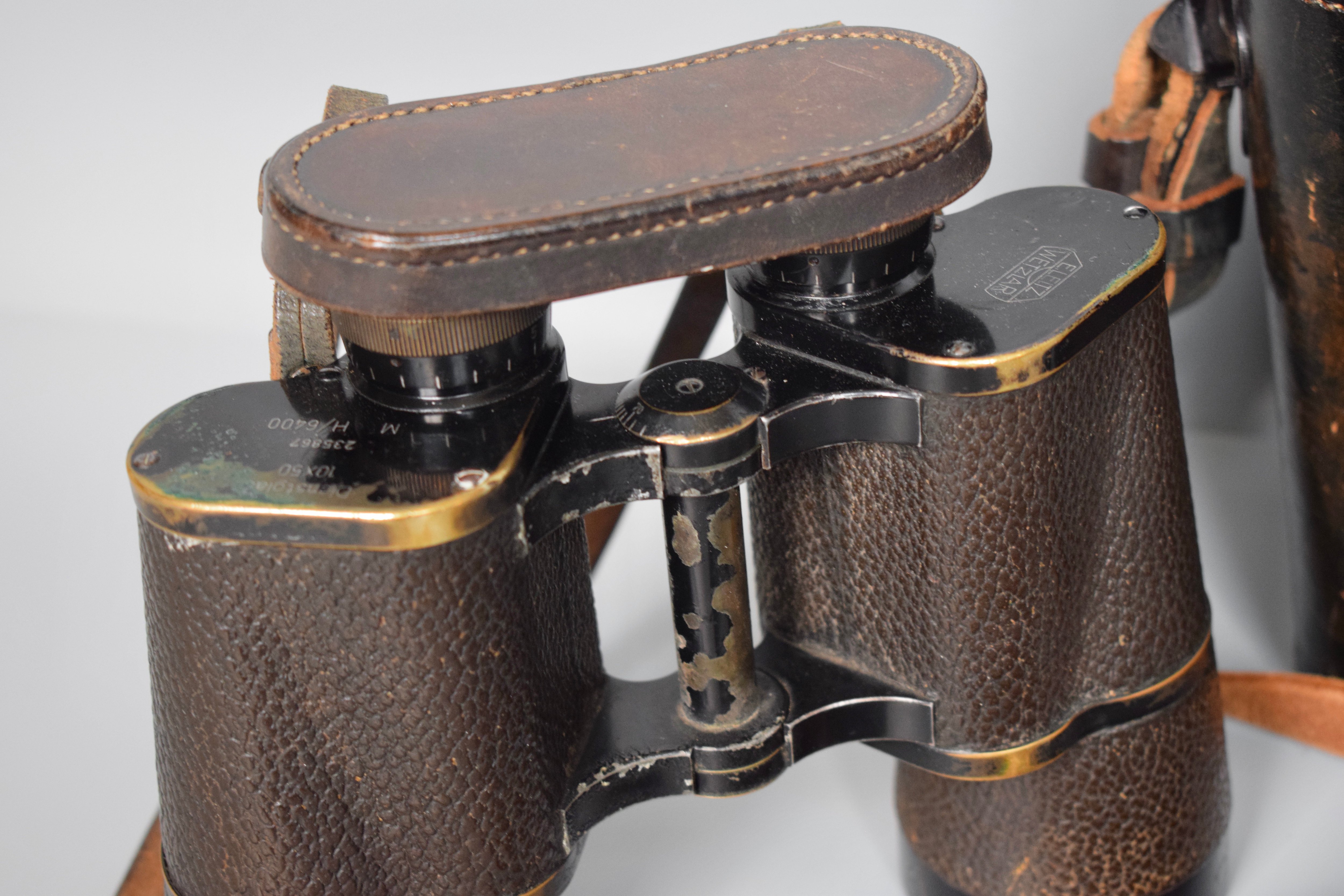 Early Leitz Wetzlar 10x50 Dienstglas Officer's binoculars — image 7