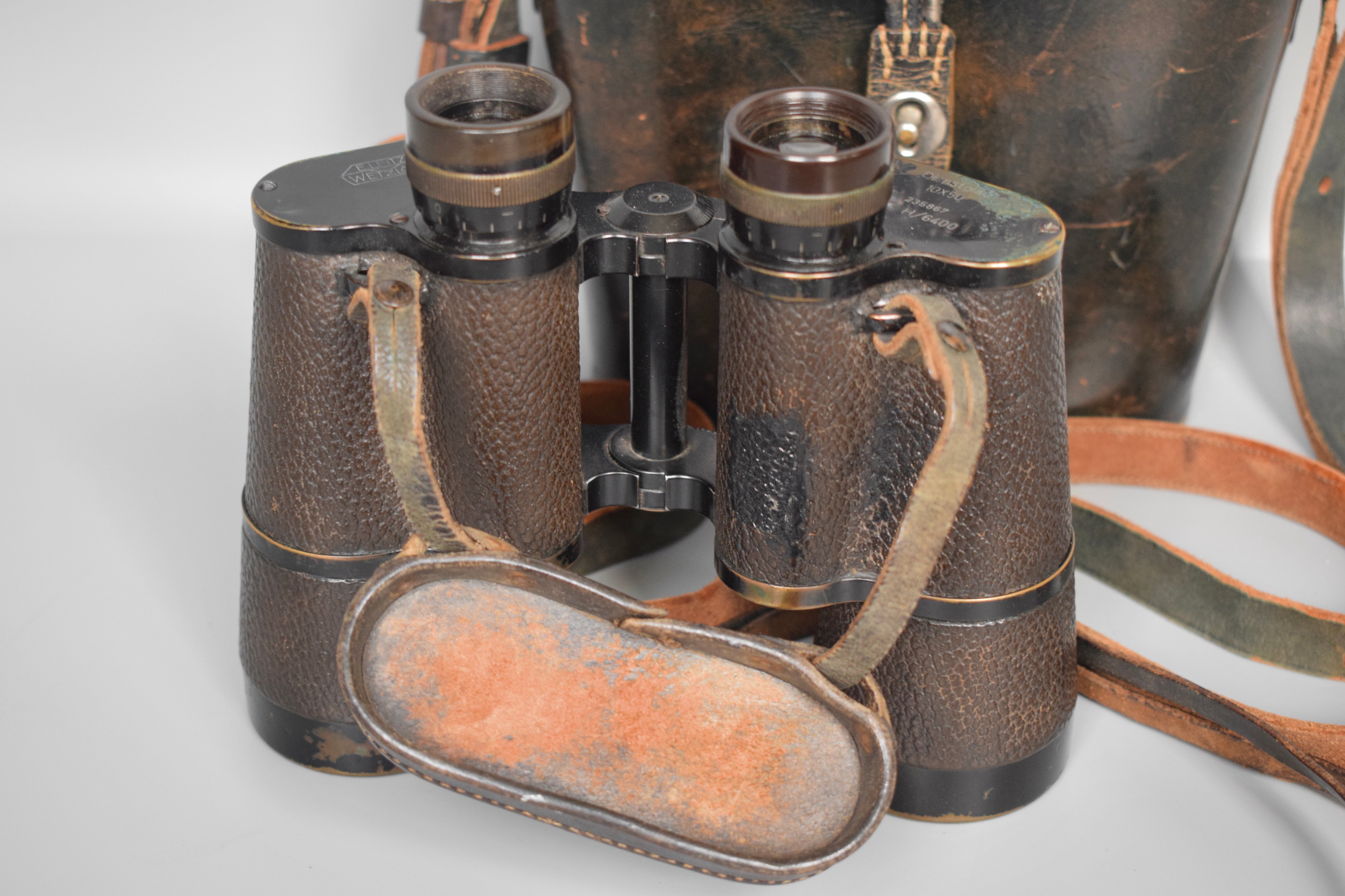 Early Leitz Wetzlar 10x50 Dienstglas Officer's binoculars — image 9