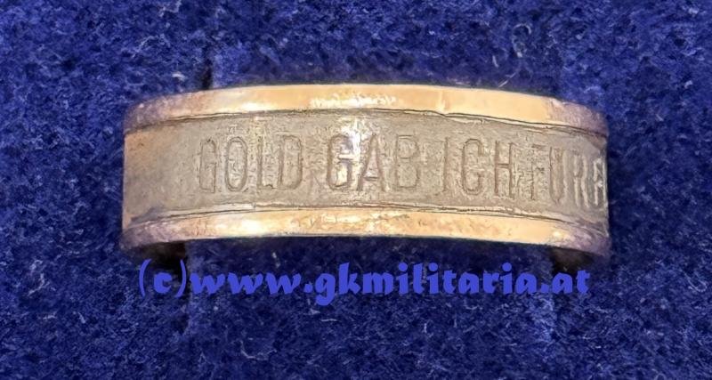 k.u.k. Ring 'Gold gab ich für Eisen - 1914' ! - GOLD!