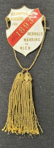 k.u.k. Abzeichen - Beamten-Verband für Hernals Währing in Wien - 1893!!