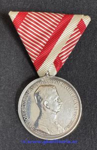 k.u.k. Silberne Tapferkeitsmedaille 1. Klasse Kaiser Karl I. !! - SILBER!!
