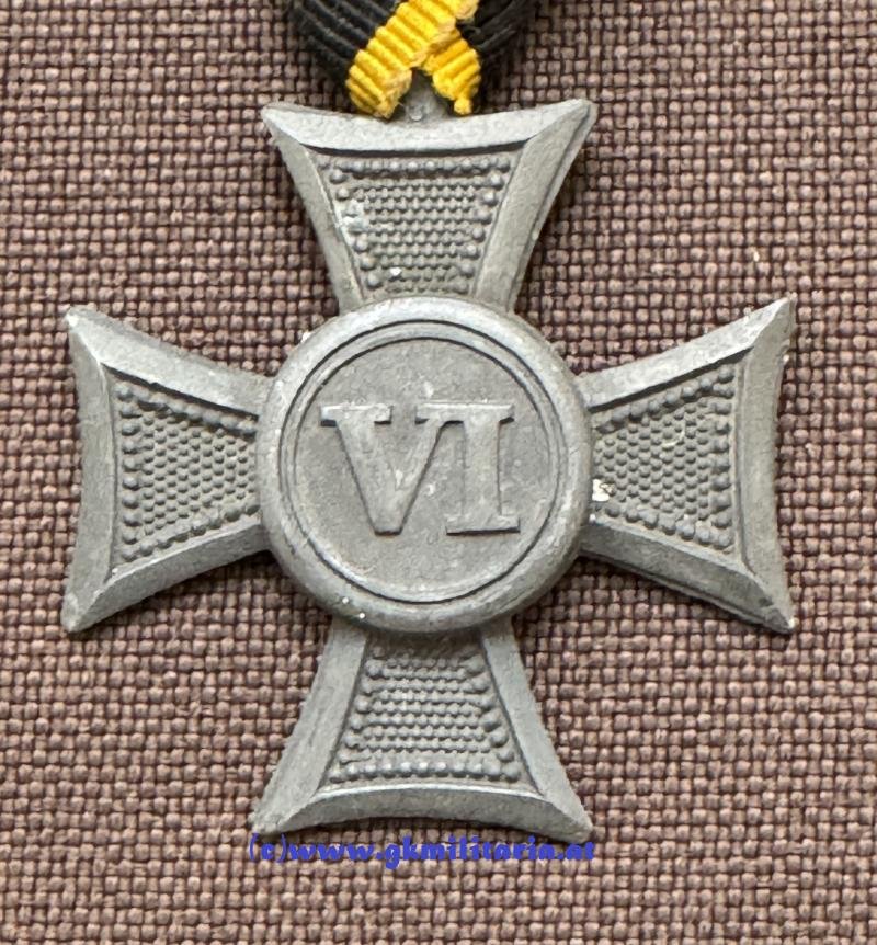k.u.k. Militärdienstzeichen Mannschaft/Uoffz. VI Jahre!