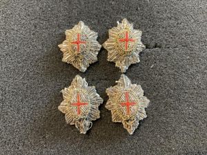 Guards Lieutenants silver bullion full dress rank pips.