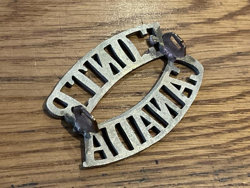 WW1 CEF 2nd Battalion 'Eastern Ontario Regt' shoulder title. — image 2