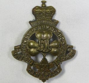 WWI 199th Infantry Battalion Overseas Irish Canadian Rangers Cap Badge