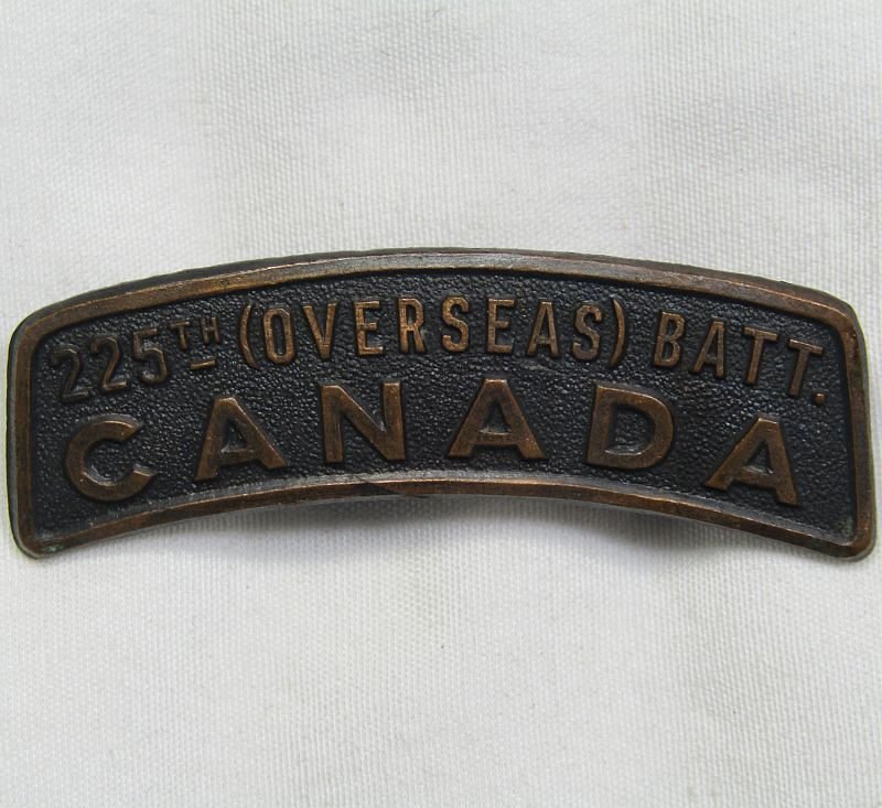 225th Overseas Battalion Canada Shoulder Title