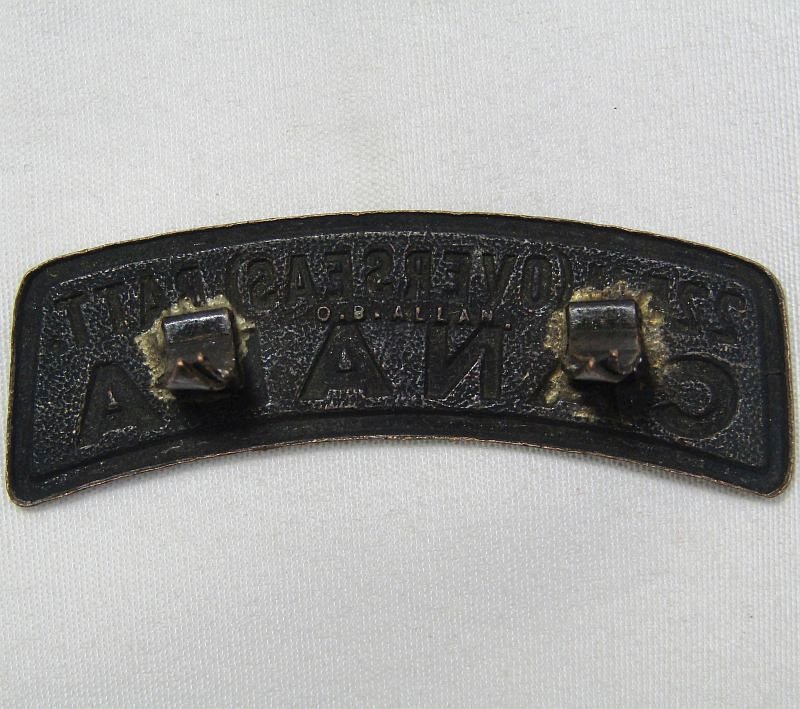 225th Overseas Battalion Canada Shoulder Title — image 2