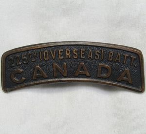 225th Overseas Battalion Canada Shoulder Title