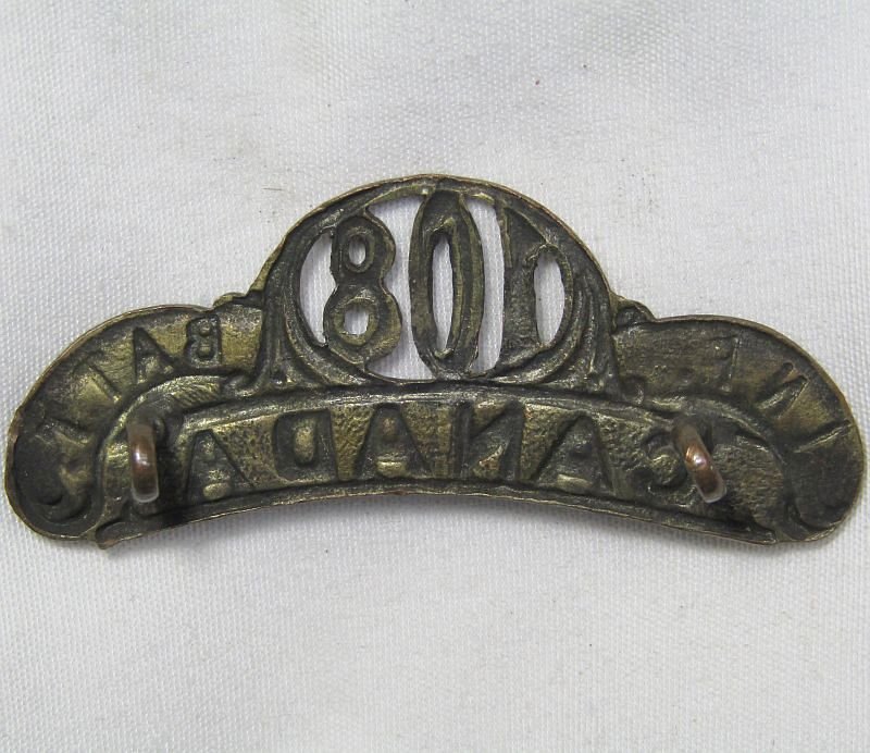 WWI 108th Canada Infantry Battalion Shoulder Title — image 2
