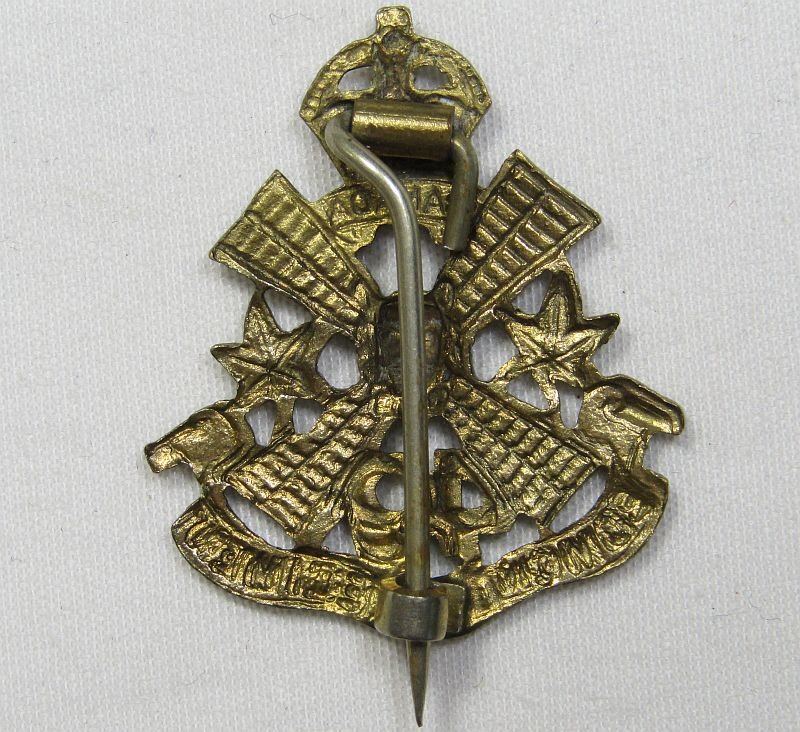 Canadian 49th Edmonton Regiment Collar Badge — image 2