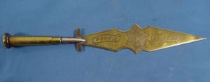 WWI Shell Art Letter Opener – Fond Memories Bonnie Scotland