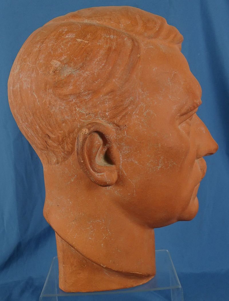 Large Adolf Hitler Tera Cotta Bust by Ernst Seger — image 3