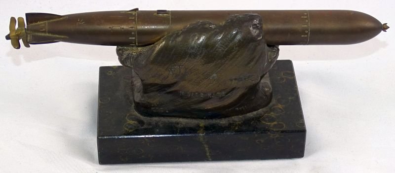 Imperial German Kriegsmarine Torpedo Desk Display — image 5