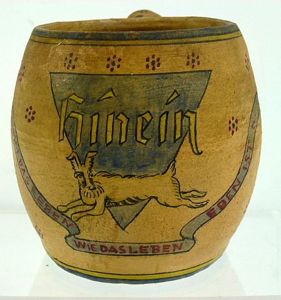 Pottery Mug Made by a German Prisoner of War in Alabama