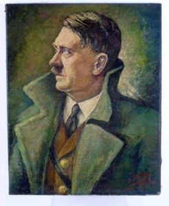1940 Oil Portrait of Adolf Hitler