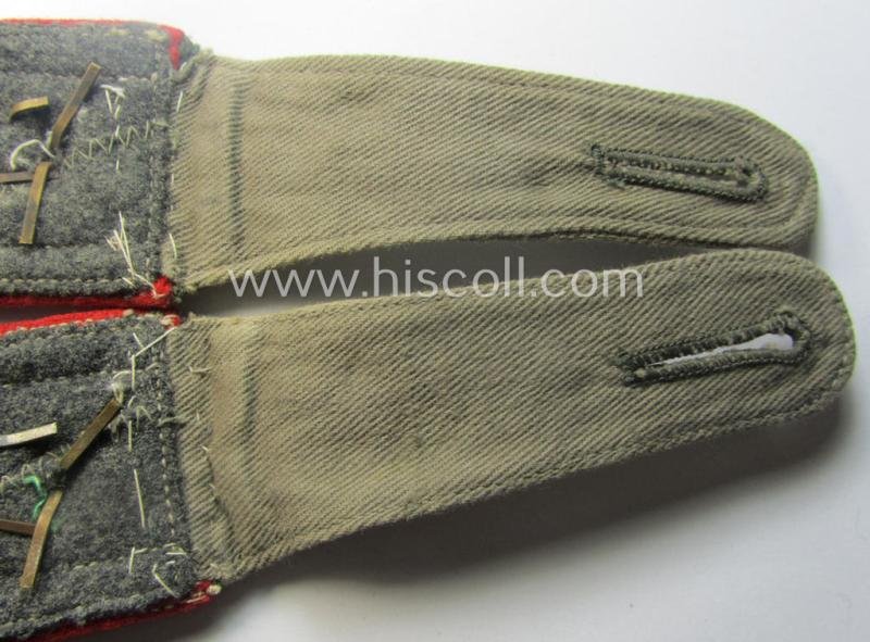 Pair of early-period- (ie. 'Reichswehr'), WH (Heeres) 'cyphered' NCO-type shoulderstraps, as executed in neat 'rib-cord'-like linnen as was specifically intended for a: 'Feldwebel des Artillerie-Rgts. 20' — image 5