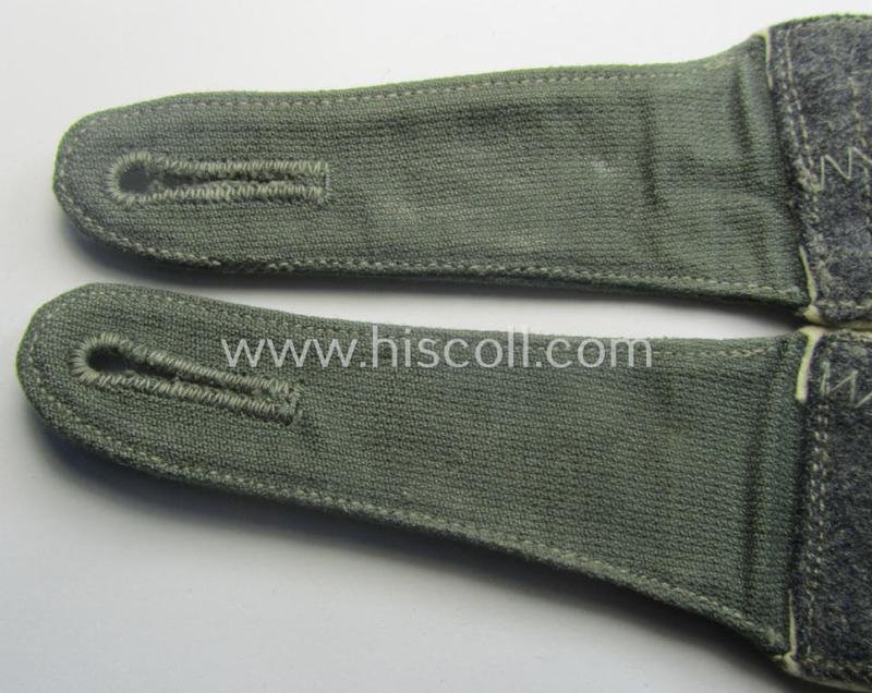 Pair of early-period- (ie. 'Reichswehr'), WH (Heeres) 'cyphered' NCO-type shoulderstraps, as executed in neat 'rib-cord'-like linnen as was specifically intended for a: 'Feldwebel des Infanterie-Rgts. 11' — image 5